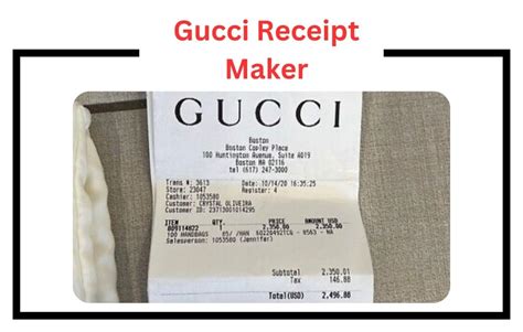 buying gucci and receipt|gucci receipt generator online.